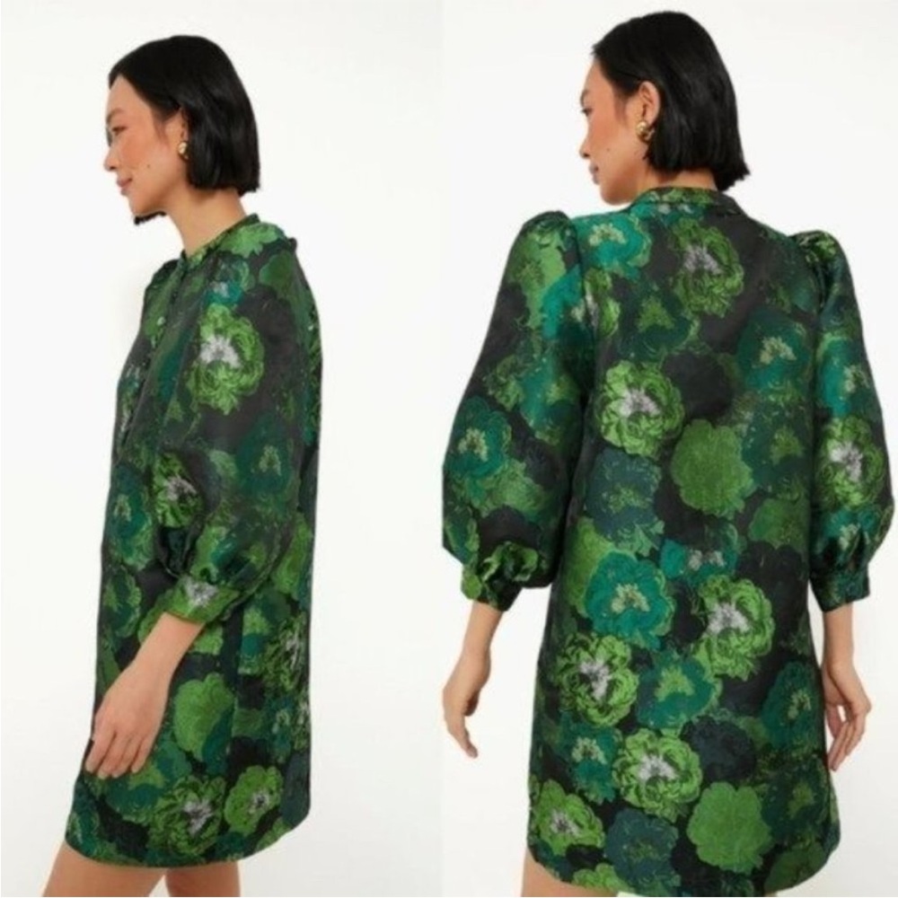 Floral Green Dress